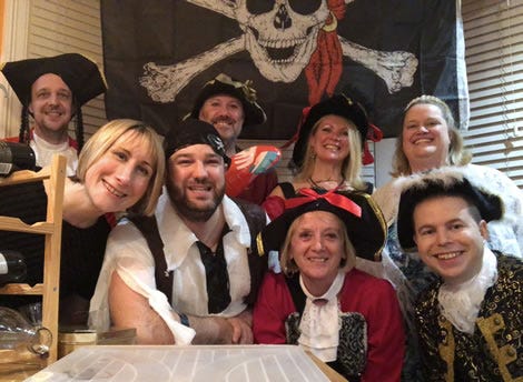 Photo: Digital team Pirates Murder Mystery evening